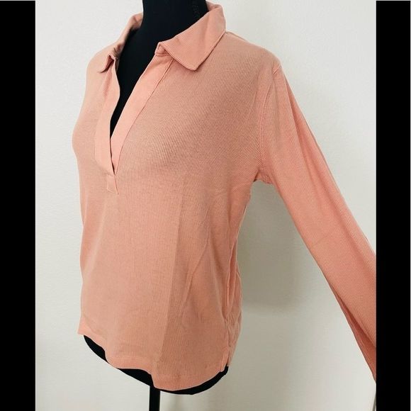 J.Crew Ribbed Polo T-Shirt - Picture 2 of 2